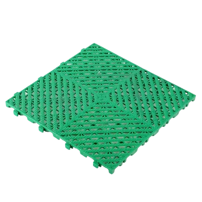 Green interlocking drainage floor tile