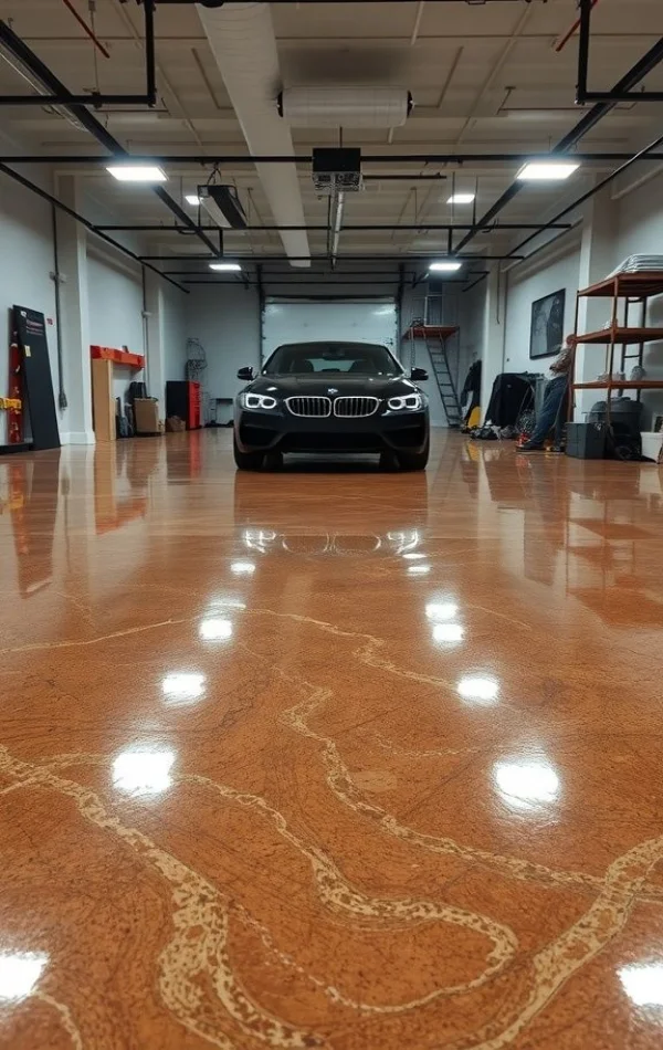Epoxy garage flooring installation process